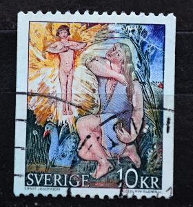 SVERIGE-Švédsko, 1973. E.Josephsson=GANSELIESEL= MiNr.832 / KT-434