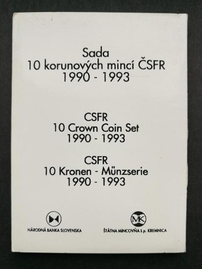Sada mincí 10Kčs 1990-1993 - Numismatika