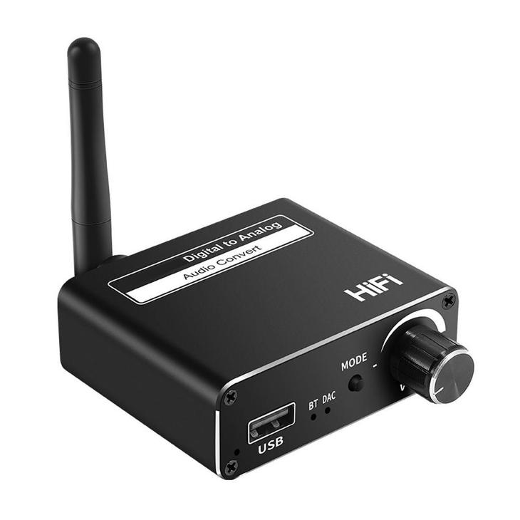 NOVÝ stereo Bluetooth 5.0 receiver + D/A převodník (optika / Cinch) - TV, audio, video