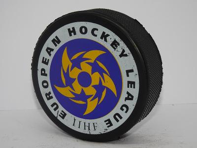 1996-2000 EUROPEAN HOCKEY LEAGUE IIHF official puck HOKEJOVÝ PUK