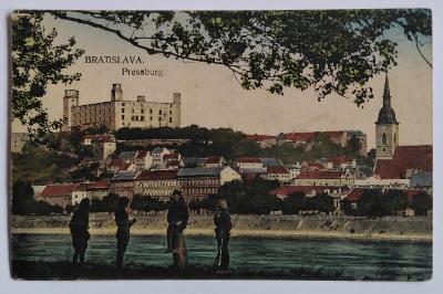 BRATISLAVA - Pohled na hrad a okolí r. 1920 /3048
