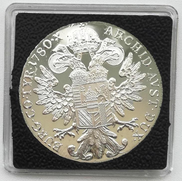 Stříbrná mince Marie Terezie – levantský tolar 1780 PROOF UNC - Numismatika