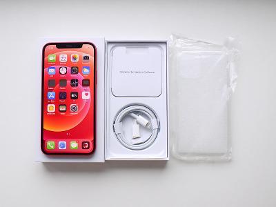 APPLE iPhone 12 64GB Red - ZÁRUKA 12 MĚSÍCŮ - PĚKNÝ STAV