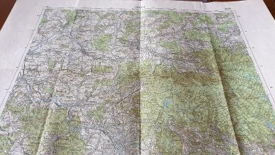 Vojenská mapa 1931-Liberec-Hejnice-Hradek nad Nisou-Frýdlant-SUDETY