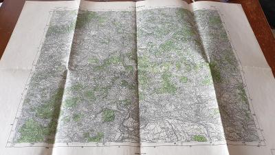 Vojenská mapa 1946-Litoměřice-Terezín-Trmice-Ústí n. Labem-Krupka