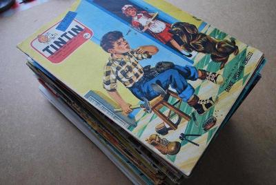 Tintin 500 čísel * časopis, hodně skvělých komiksů: Tintin, Thorgal ad