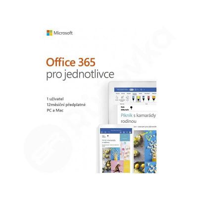Microsoft (Office) 365 pro jednotlivce CZ - 1 rok NOVÁ KRABICE