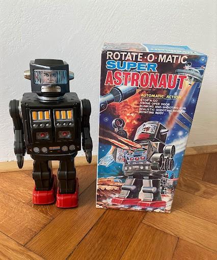 Super astronaut robot - ROTATE-O-MATIC - originální krabice - Starožitnosti a umění