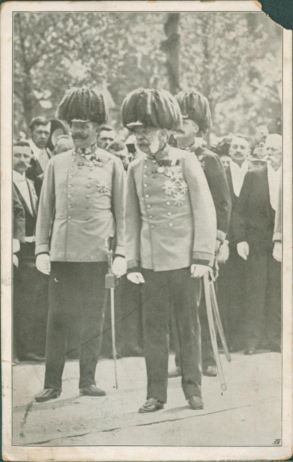 30A843 Císař Franz Josef I. a Franz Ferdinand - Pohlednice