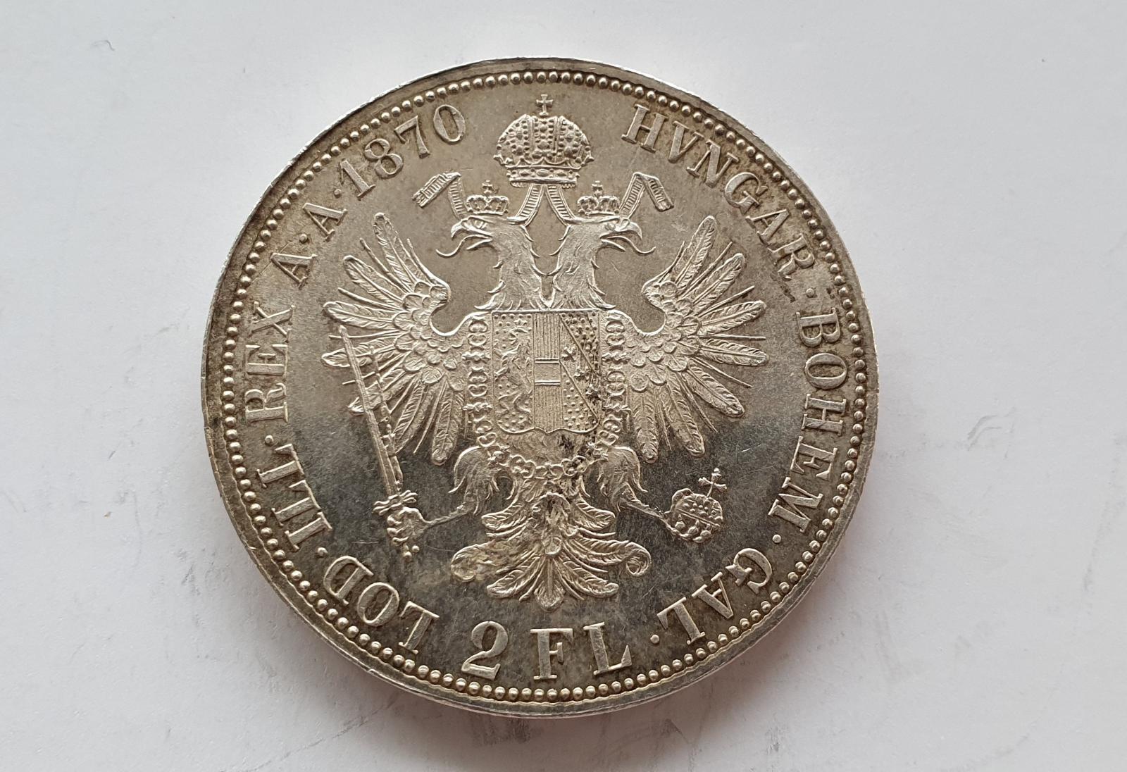 DVOUZLATNÍK  1870  A - Numismatika