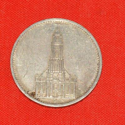 stříbrná mince, Ag 5 mark 1934