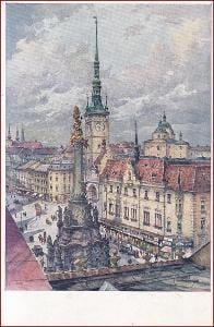 Olomouc (Olmütz) * Masarykovo náměstí, umělecká, sign. Kaspar * M1211