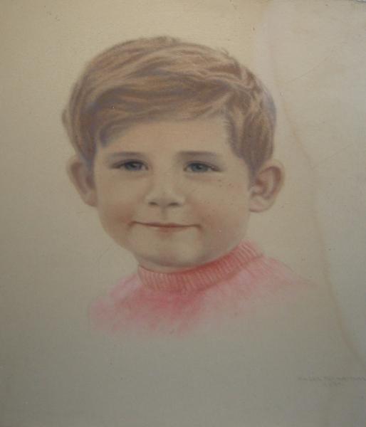 Portrét chlapce, dat. 1961 - Výtvarné umění