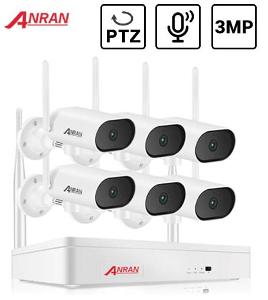 Kamerový systém ANRAN, 6x kamera 3MP otočná s mikrofonem, WIFI,NVR,PTZ