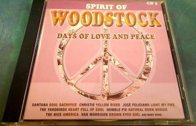 CD Spirit of WOODSTOCK- Days of love and peace. CD3. BMG.