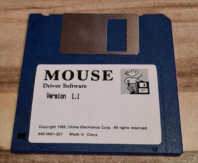 Instalační disketa ovladače myši