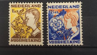Nizozemí 1932 Mi.253A,256A**