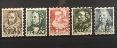Nizozemí 1938 Mi.313-317