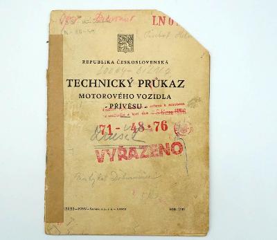 Technický průkaz Praga V3S