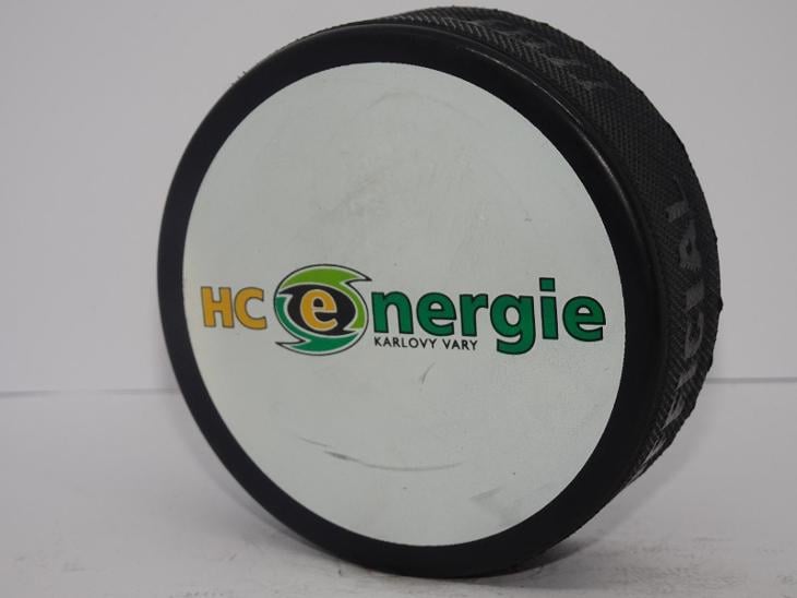 EXTRALIGA hokejový puk HC ENERGIE KARLOVY VARY // původní Gufex edice 