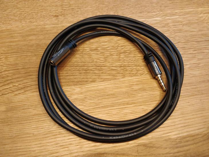 Prodlužovací 3,5mm audio kabel 2m
