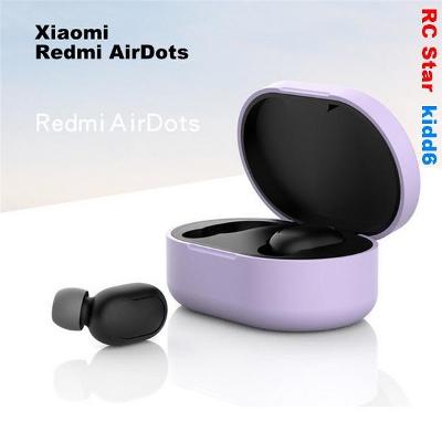 Výprodej - Silikonový obal pro Xiaomi Redmi AirDots - Fialový