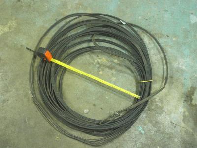 ocelové lanko s dráty - průměr ocel lanka je 3mm