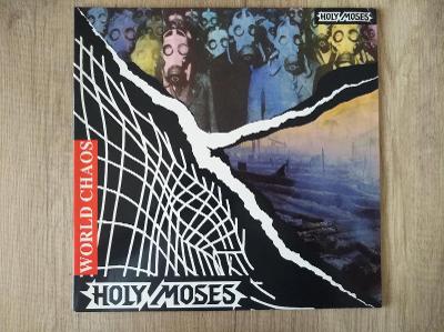 LP-HOLY MOSES-World Chaos/leg.thrash,DE,vocals/Sabina Classen)1pres 