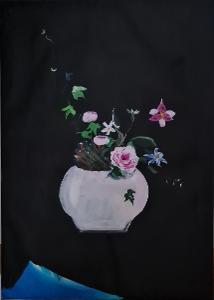 Originální obraz - akryl - květina