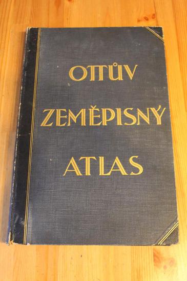 Ottův zeměpisný atlas z roku 1924 - obrovský - TOP - Staré mapy a veduty