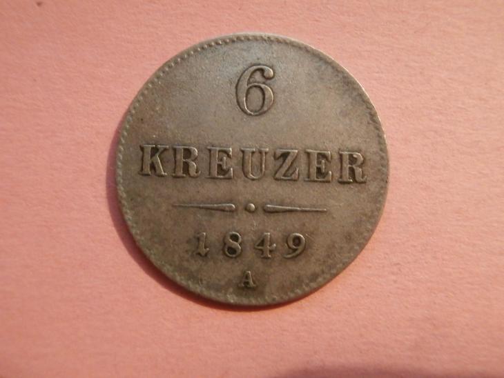 6 Krejcar 1849 A  , FJI.  - Numismatika