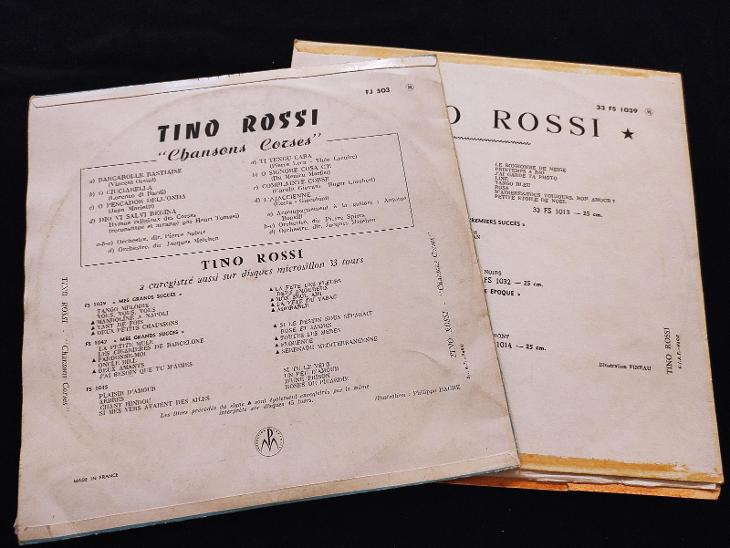2x LP Tino Rossi - Chansons corses par Tino Rossi + Mes grands succés