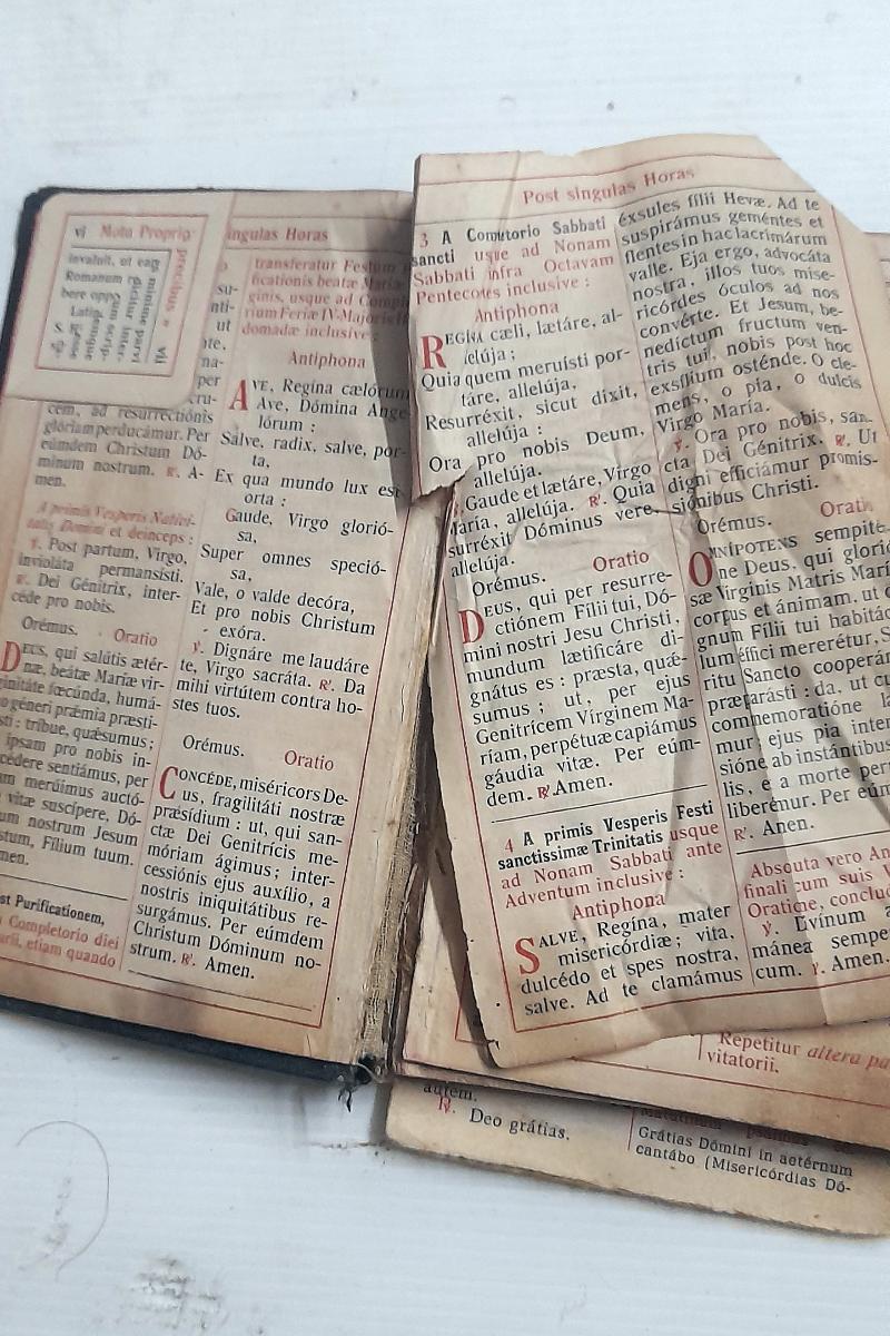 Psalterium Breviarii romani -1945-kniha ze staré Fary-Latina - Knihy