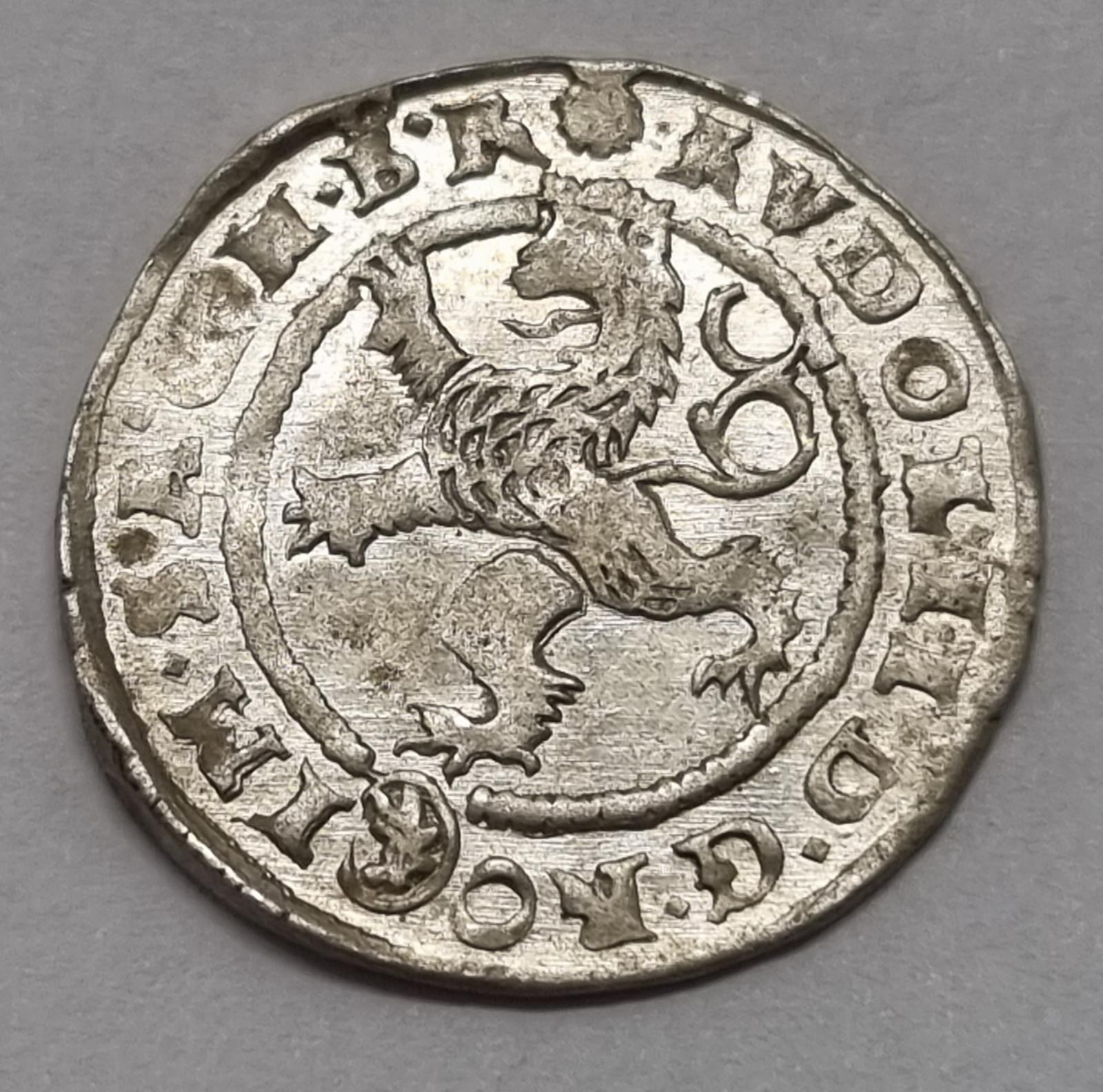 Rudolf II., Biely Groš 1592, Kutná Hora, výnimočný exemplár! UNC! - Sběratelství