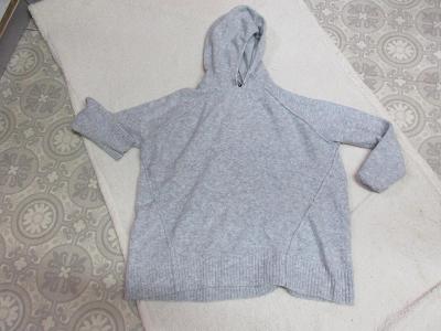 svetr-mikina s kapucí-triko  šedý DUNNES   XL