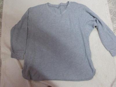 svetr- triko šedý XL