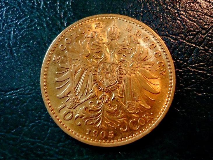 Zlata 10 Korona 1905  RL TOP Stav UNC - Zlaté mince a dukáty - numismatika