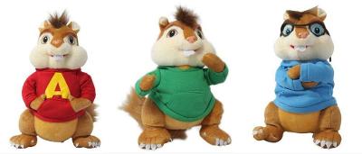 Alvin a Chipmunkové - plyšová hračka 25 cm, 3 druhy