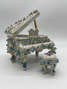 TOP-Luxusní porcelánové piáno  - Německo -TOP-Hrací stroj