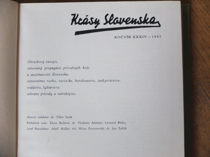KRÁSY SLOVENSKA 1957 ROČNÍK XXXIV KOMPLET SVÁZANÉ SUPER STAV TATRY