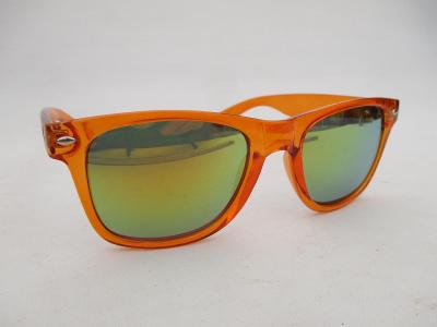 Sluneční retro oranžové unisex brýle