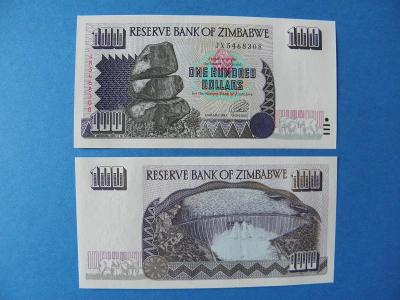 100 Dollars 1995 Zimbabwe - P9 - UNC - /H210/