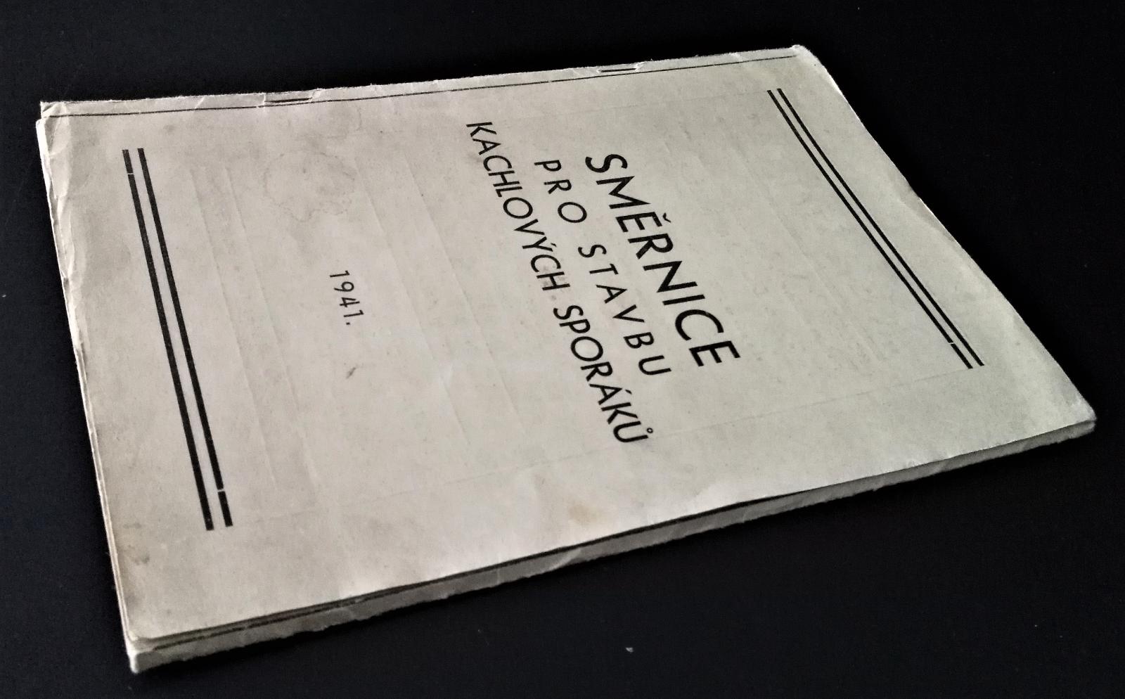 Kachlové sporáky - Směrnice pro stavbu (1941) - Starožitnosti a umění