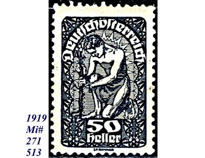 Rakousko 1919, alegorie, sadař sadí strom