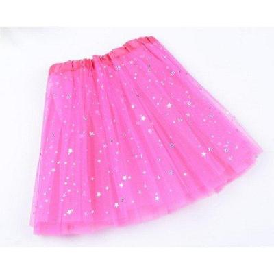 LED svítící sukně princess -  růžová