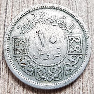 ✅Sýrie 10 piastrů 1948 Syrská republika
