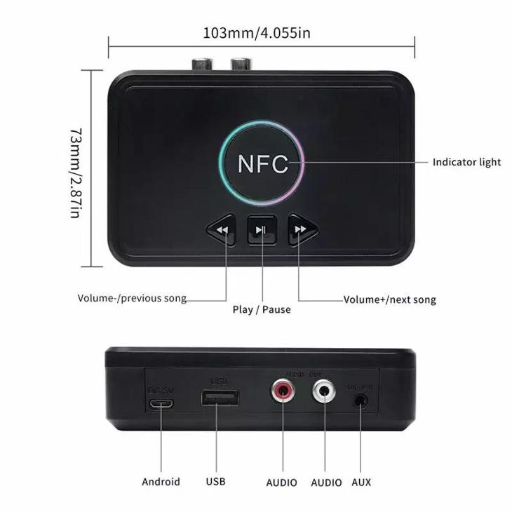Bluetooth adaptér 5.0 s NFC