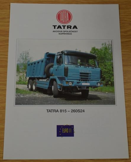 TATRA T815 260S24 6x6 SKLÁPĚČ - DOBOVÝ PROSPEKT A4