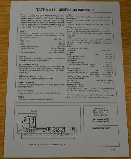 TATRA T815 250R11 - DOBOVÝ PROSPEKT A4