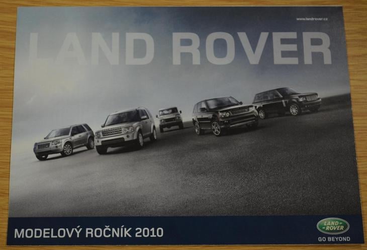 LAND ROVER - MODELOVÝ ROČNÍK 2010 - PROSPEKT A4  - Motoristická literatura